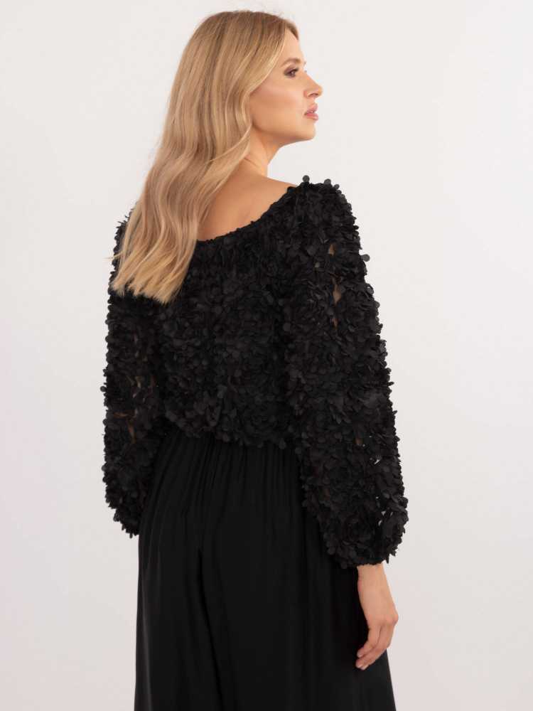 Italy Moda Palaidinė-MI-BZ-26158.20-juoda