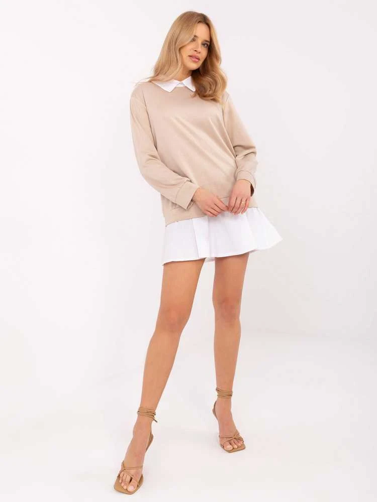 Italy Moda Palaidinė-MI-BZ-A5997.49-smėlio spalvos