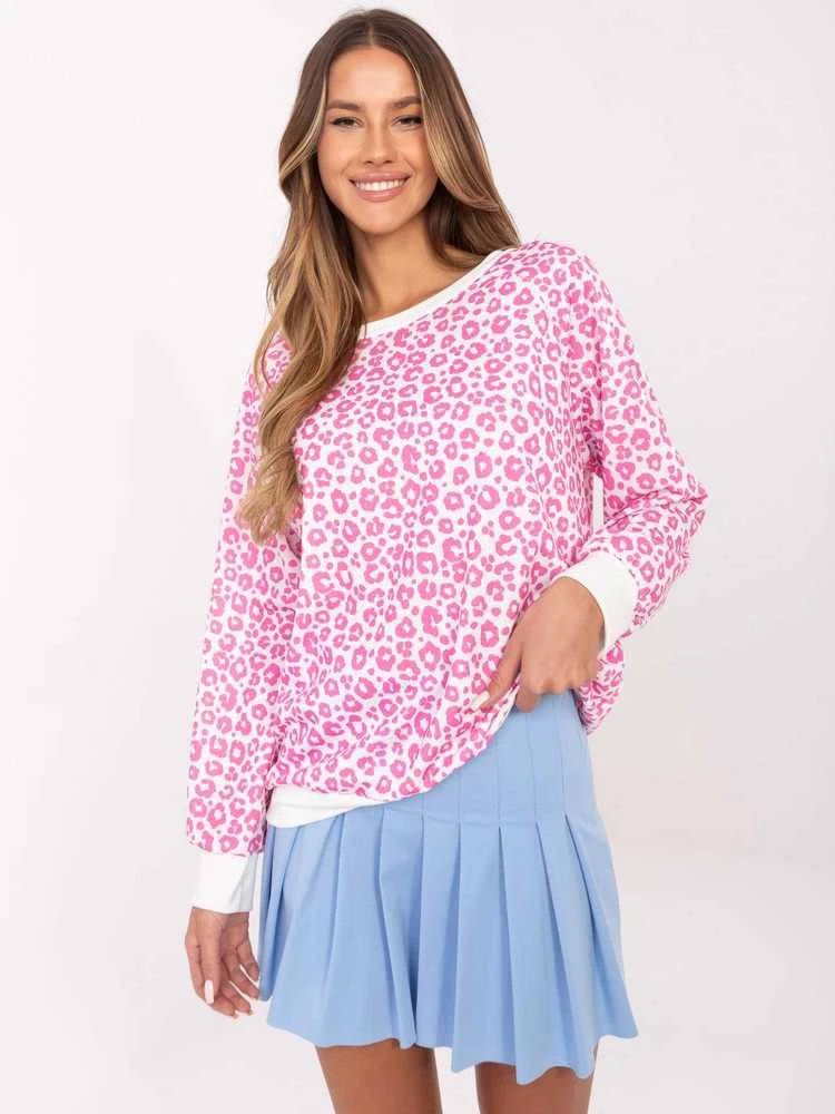 Italy Moda Palaidinė-MI-BZ-M742.86-balta-rožinė