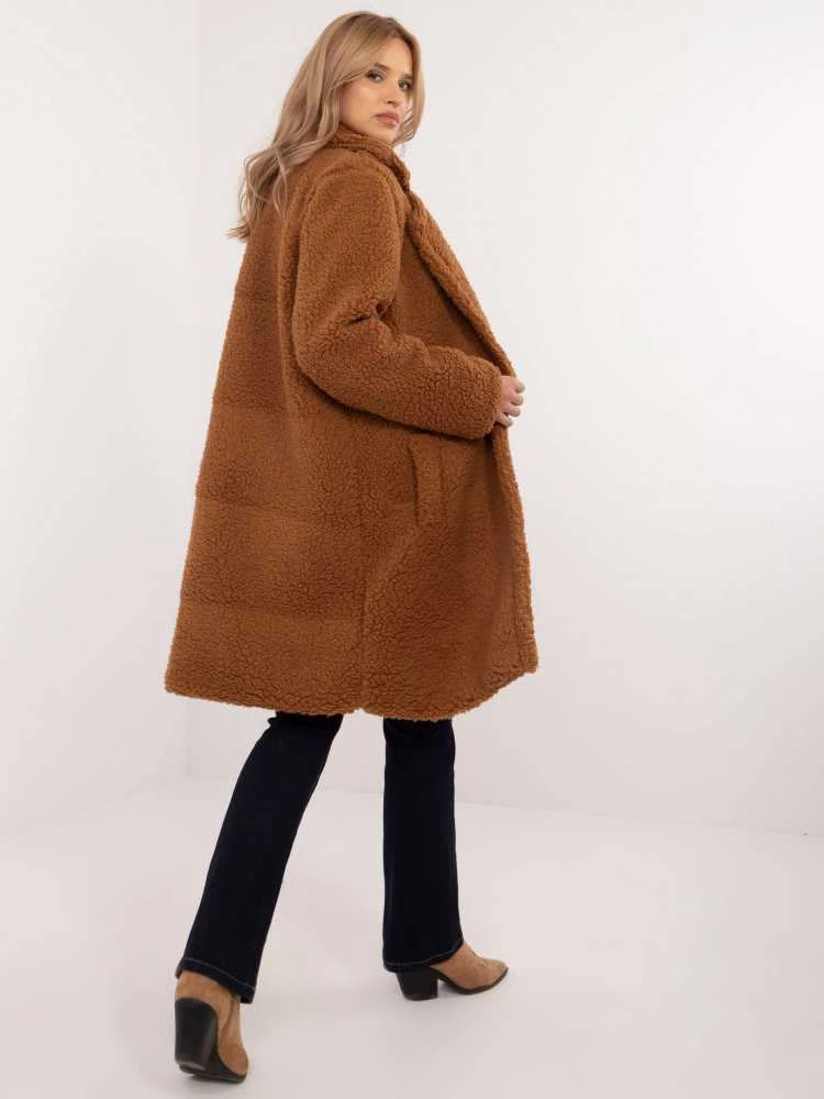 Italy Moda Paltas-DHJ-PL-19991.86-šviesiai rudas
