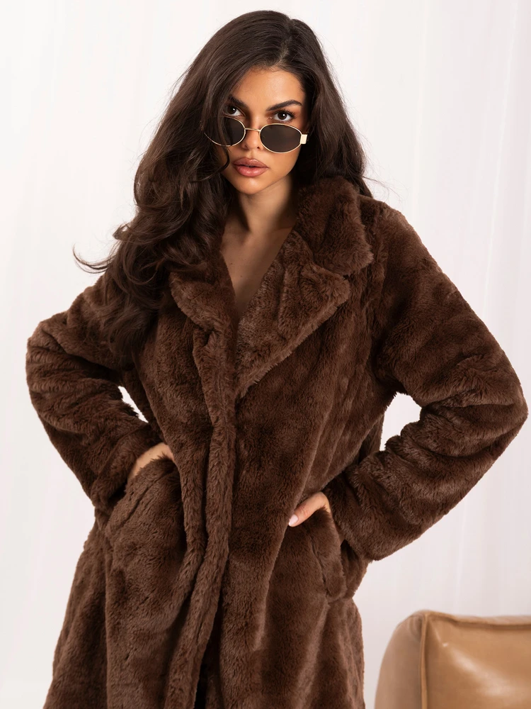 Italy Moda Płaszcz-IT-PL-2211.58-ruda