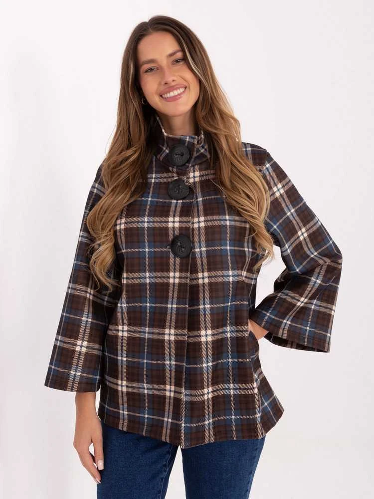 Italy Moda Paltas moterims -IT-PL-31820-1.26-mėlyna