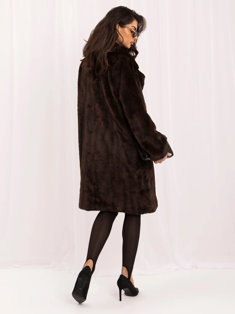 Italy Moda Płaszcz-IT-PL-G6820.01P-ciemny ruda