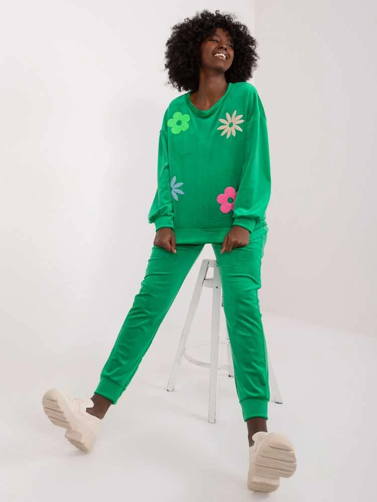 Veliūrinis kostiumas moterims ITALY MODA DHJ-KMPL-8655.05