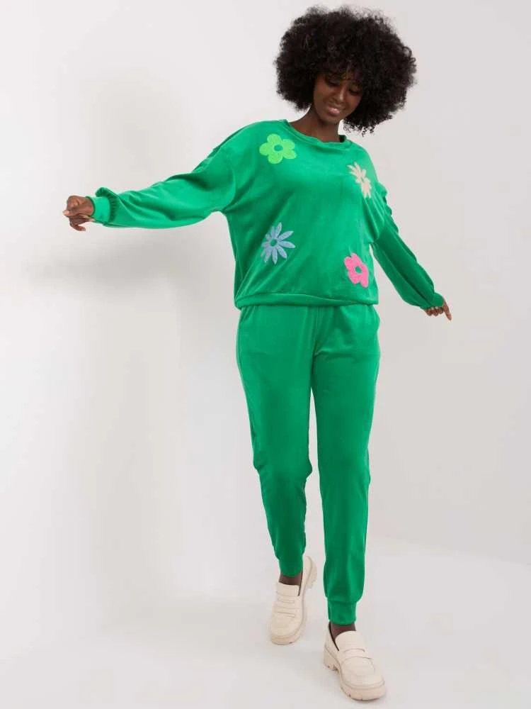 Veliūrinis kostiumas moterims ITALY MODA DHJ-KMPL-8655.05