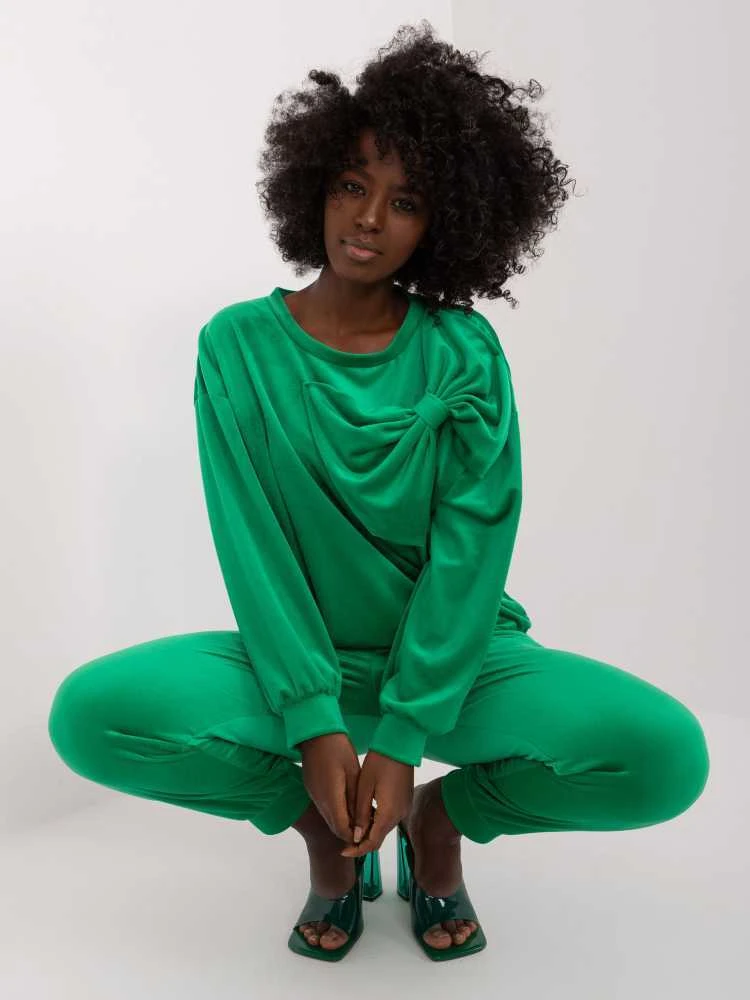 Veliūrinis kostiumas moterims ITALY MODA DHJ-KMPL-8831.14X