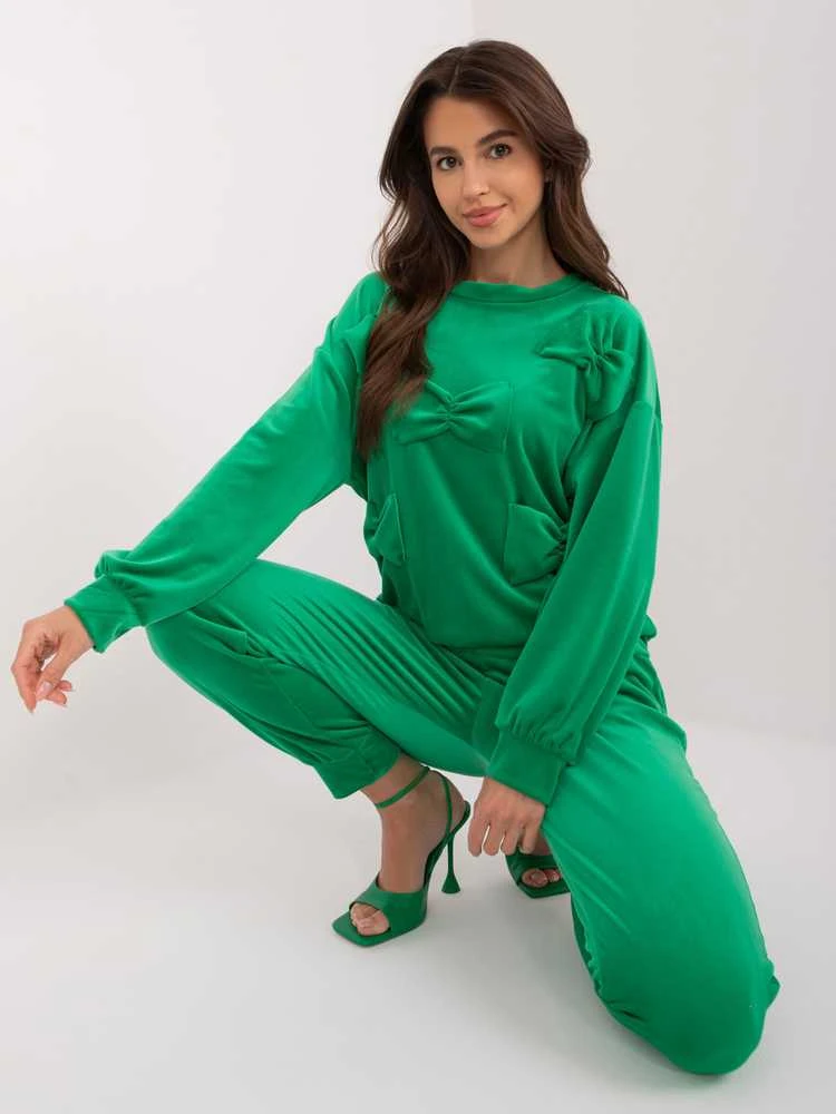 Veliūrinis kostiumas moterims ITALY MODA DHJ-KMPL-8850.68