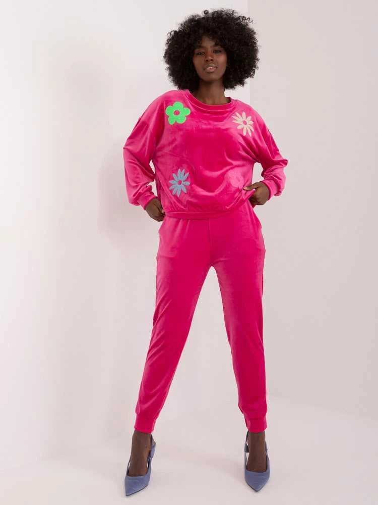 Veliūrinis kostiumas moterims ITALY MODA DHJ-KMPL-8655.05