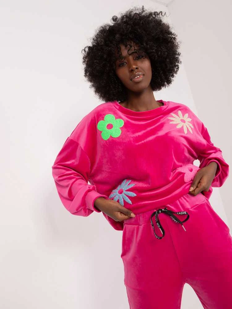Veliūrinis kostiumas moterims ITALY MODA DHJ-KMPL-8655.05