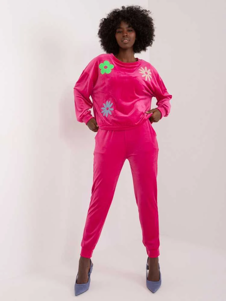 Veliūrinis kostiumas moterims ITALY MODA DHJ-KMPL-8655.05