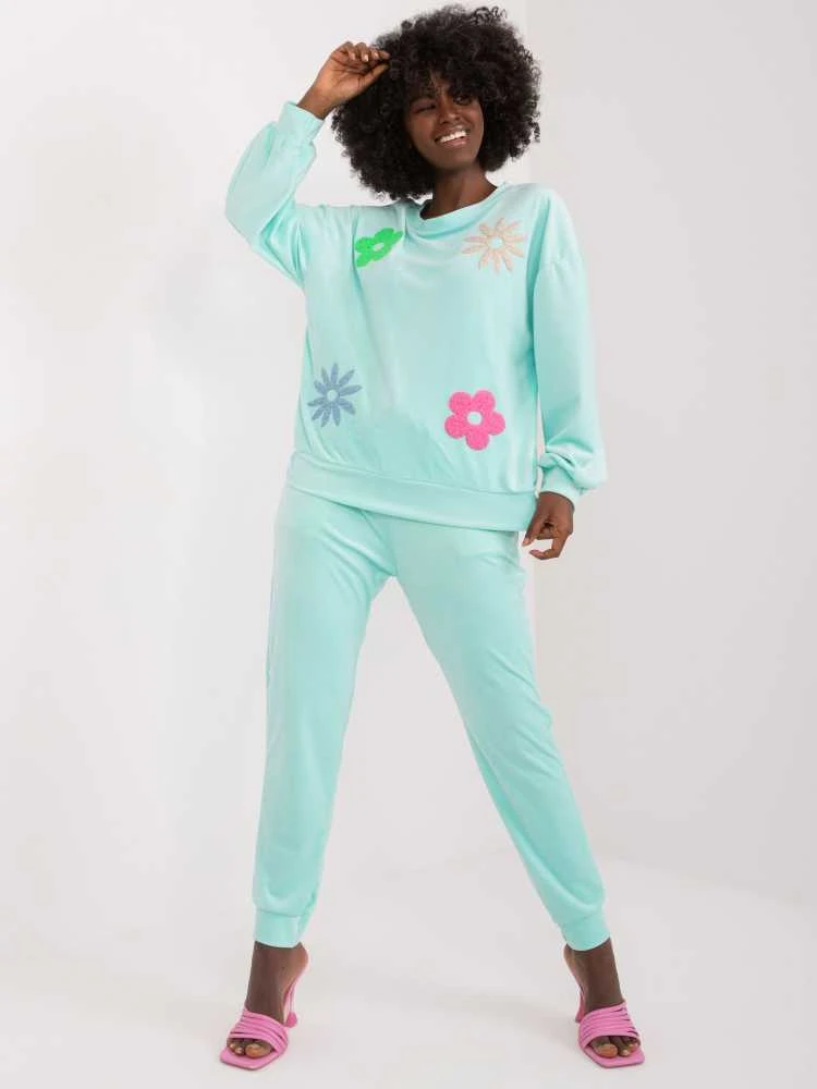 Veliūrinis kostiumas moterims ITALY MODA DHJ-KMPL-8655.05