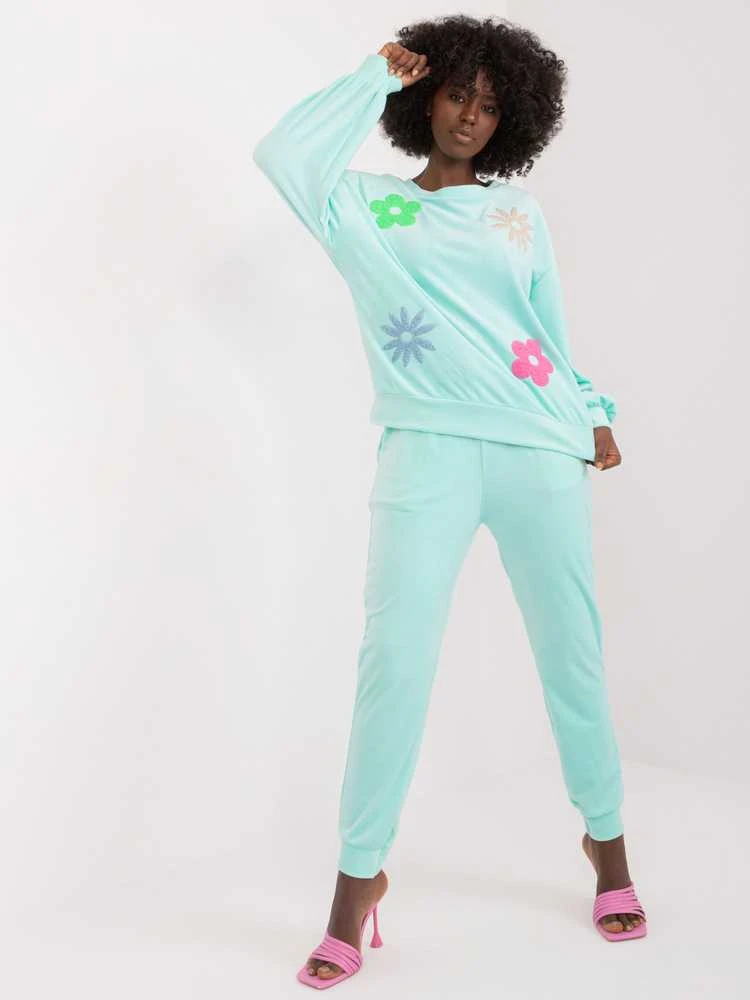 Veliūrinis kostiumas moterims ITALY MODA DHJ-KMPL-8655.05
