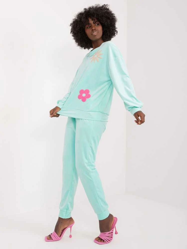 Veliūrinis kostiumas moterims ITALY MODA DHJ-KMPL-8655.05