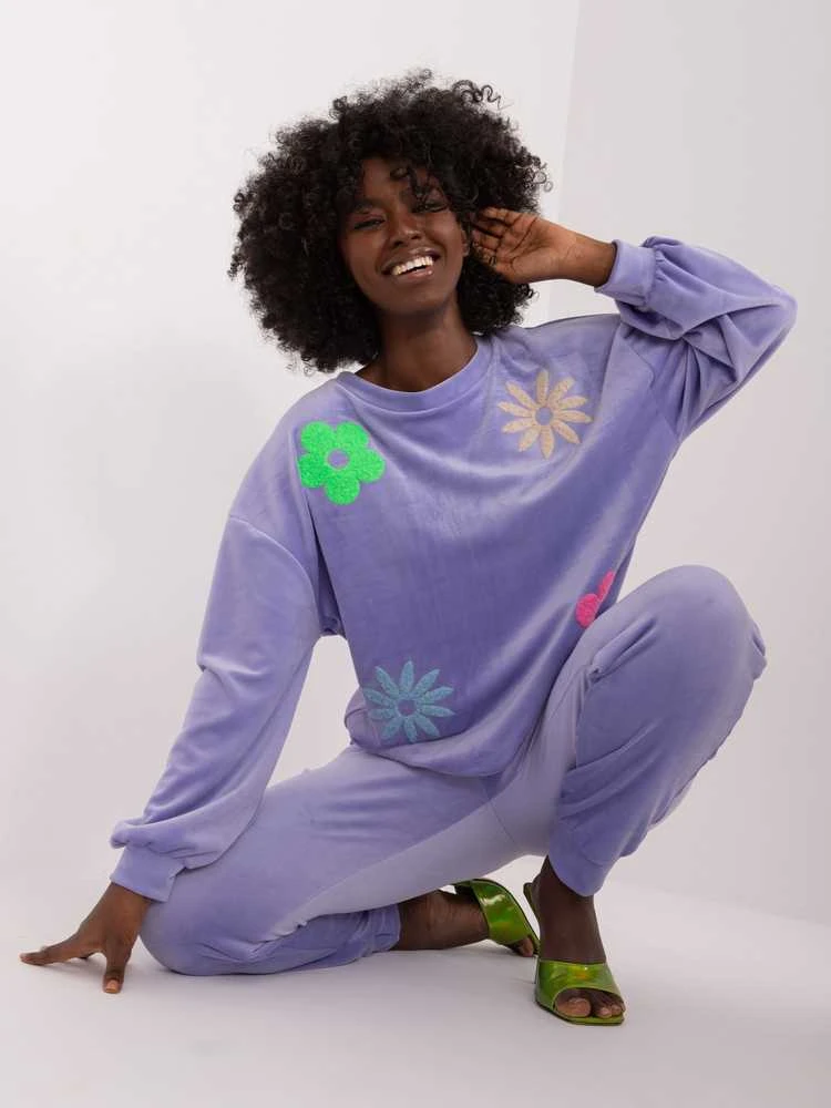 Veliūrinis kostiumas moterims ITALY MODA DHJ-KMPL-8655.05