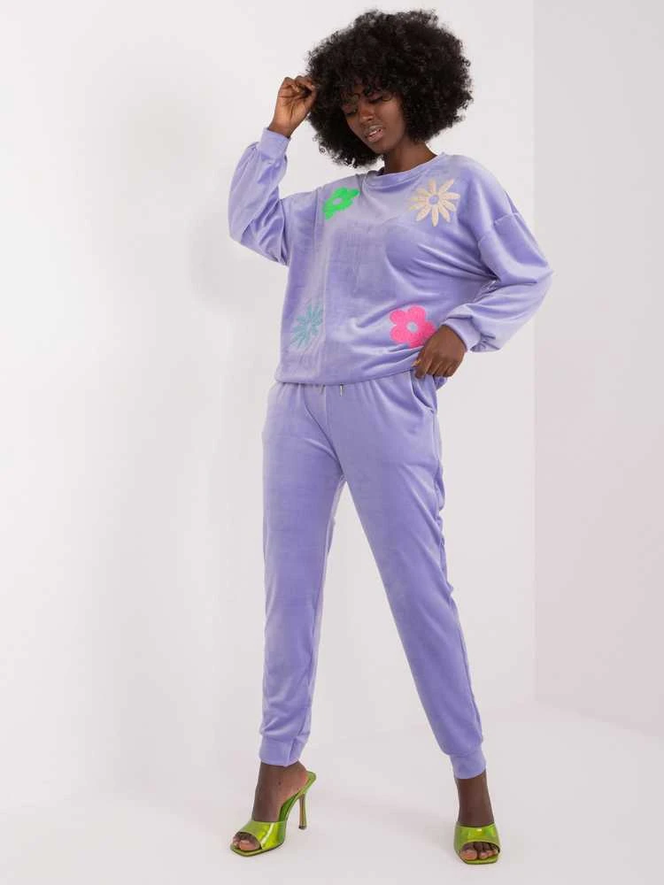 Veliūrinis kostiumas moterims ITALY MODA DHJ-KMPL-8655.05