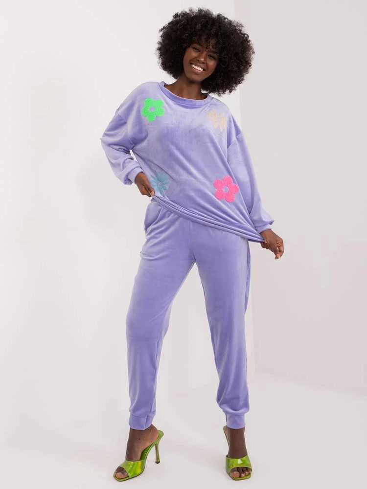 Veliūrinis kostiumas moterims ITALY MODA DHJ-KMPL-8655.05