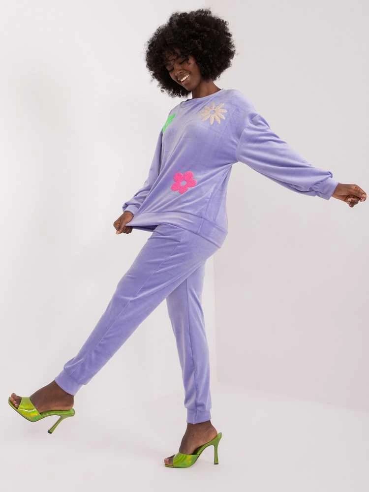Veliūrinis kostiumas moterims ITALY MODA DHJ-KMPL-8655.05