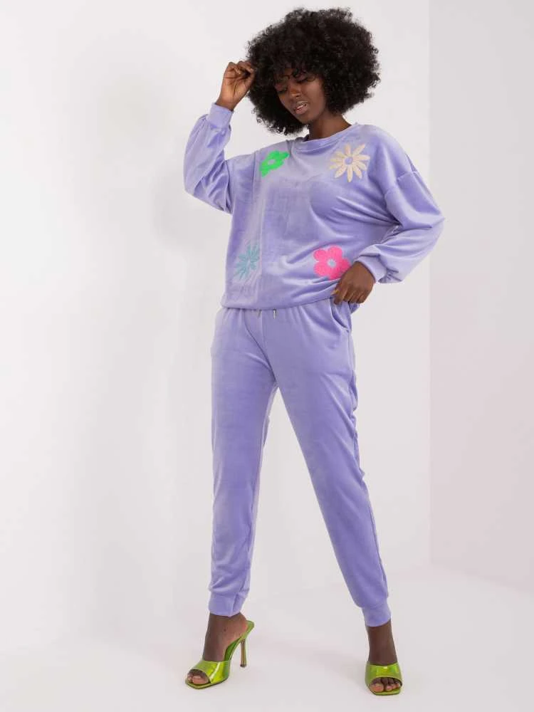 Veliūrinis kostiumas moterims ITALY MODA DHJ-KMPL-8655.05