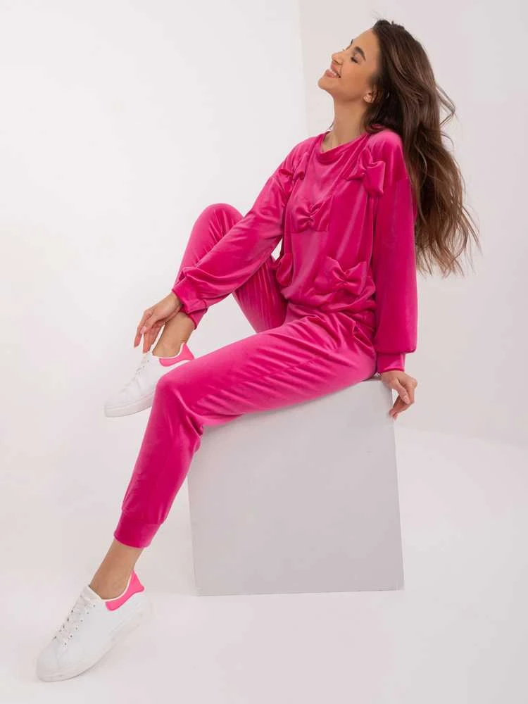 Veliūrinis kostiumas moterims ITALY MODA DHJ-KMPL-8850.68