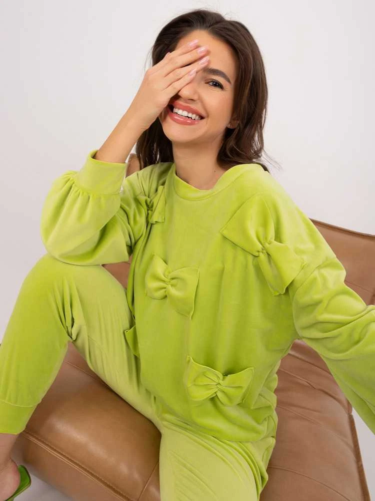 Veliūrinis kostiumas moterims ITALY MODA DHJ-KMPL-8850.68