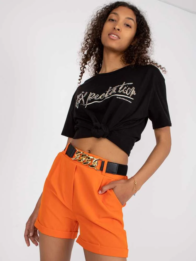 Italy Moda Šortai-DHJ-SN-13186-1,70-oranžinė
