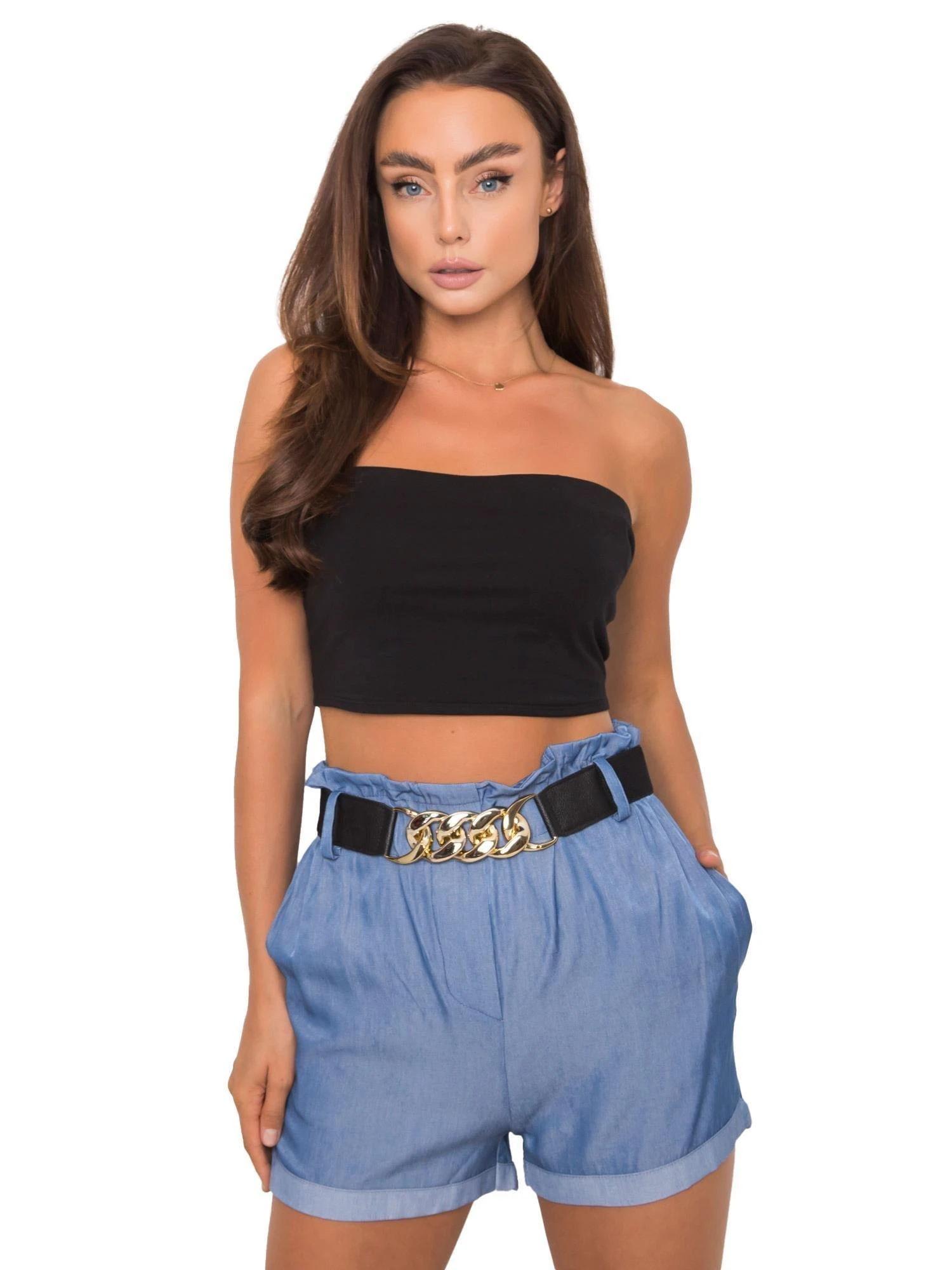 Italy Moda Šortai-DHJ-SN-13189.05P-mėlyni