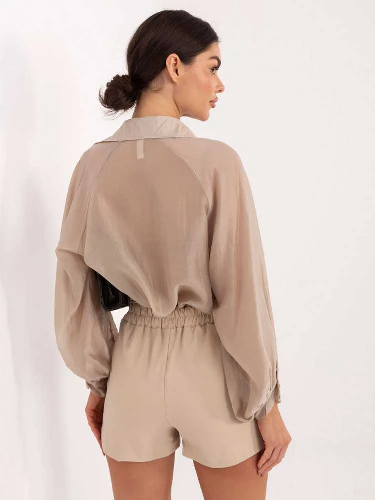 Italy Moda Šortai-IT-SN-FL8755.20P-smėlio spalva