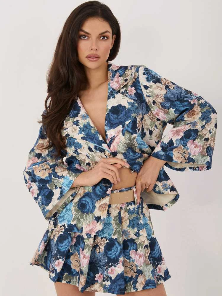 Italy Moda Šortai-IT-SN-FL8757-1.30-ciemny mėlyna