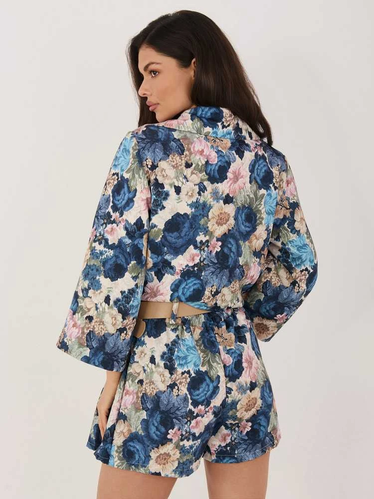 Italy Moda Šortai-IT-SN-FL8757-1.30-ciemny mėlyna