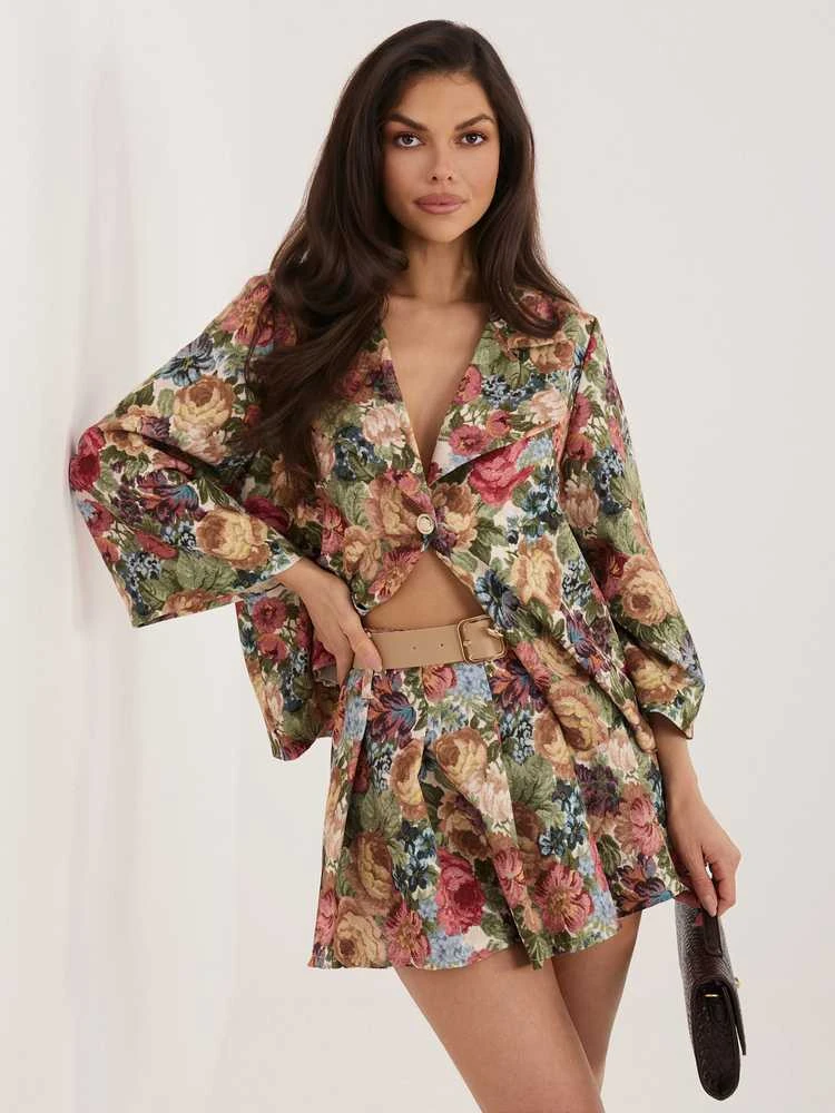 Italy Moda Šortai-IT-SN-FL8757-1.30-žalia