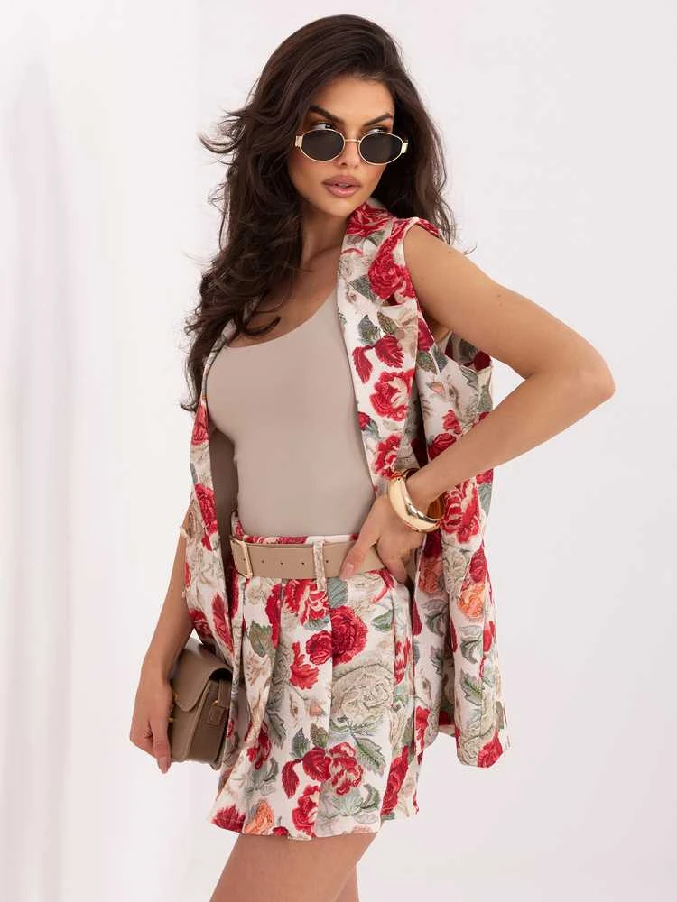 Italy Moda Šortai-IT-SN-FL8757-2.18-raudona