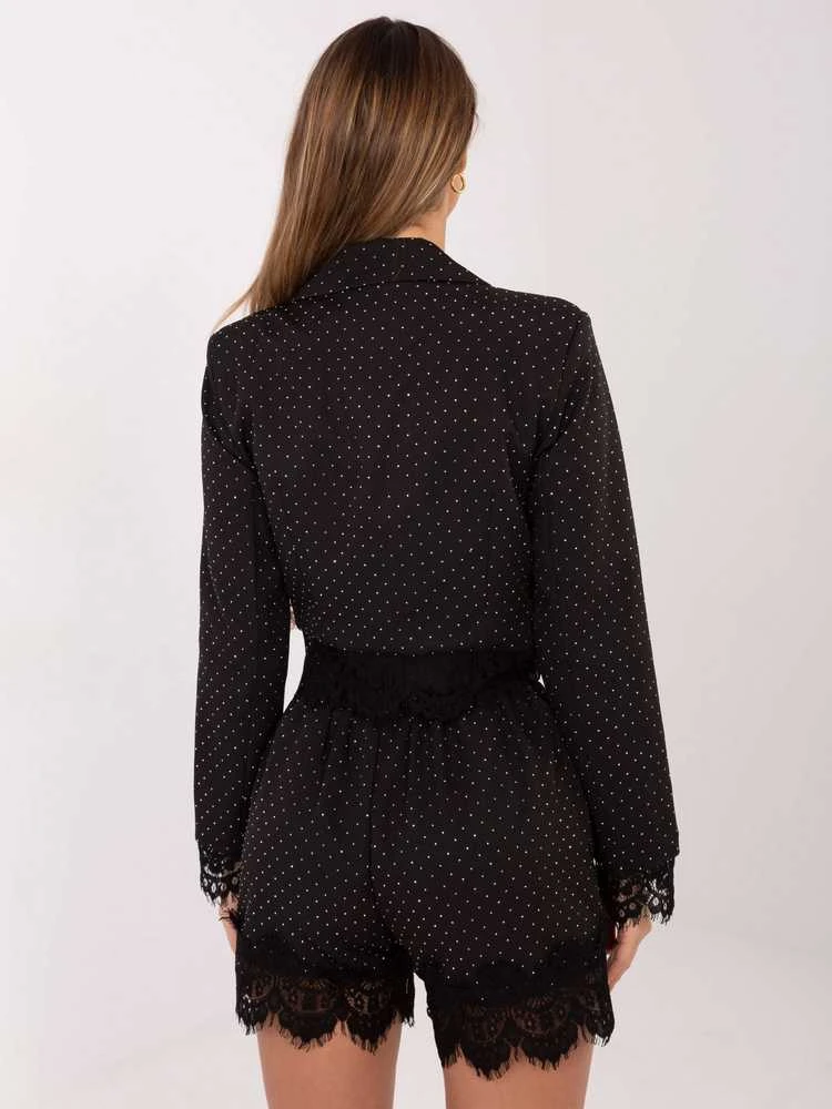 Italy Moda Šortai-IT-SN-FL9965.88-juodai-sidabrinis