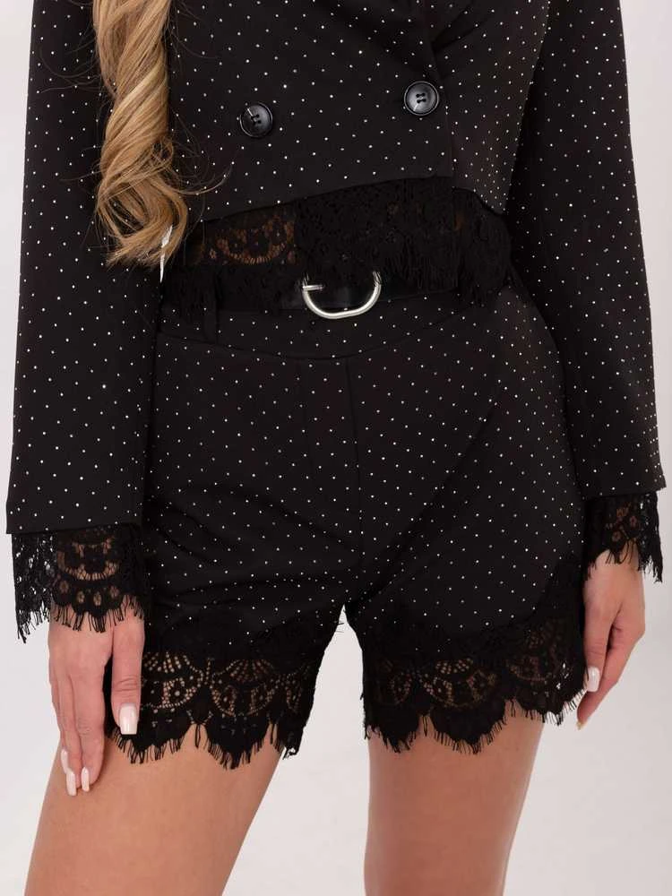 Italy Moda Šortai-IT-SN-FL9965.88-juodai-sidabrinis