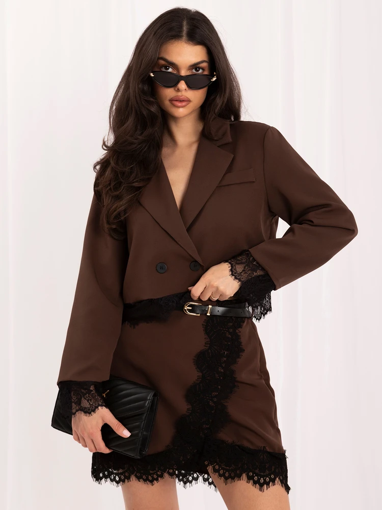 Italy Moda Šortai-MI-SN-93436.32-ciemny ruda