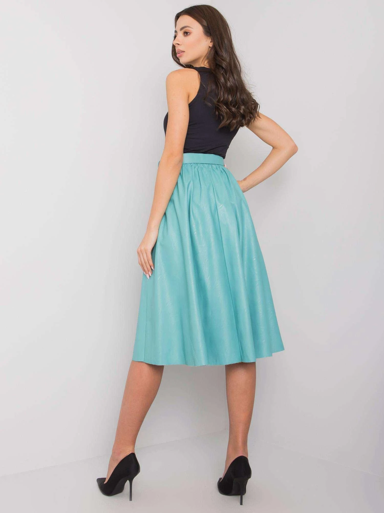 Italy Moda Spódnica-DHJ-SD-1997.06P-turquoise