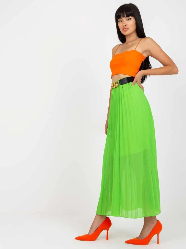 Italy Moda Spódnica-DHJ-SD-10620A.42-šviesiai žalia