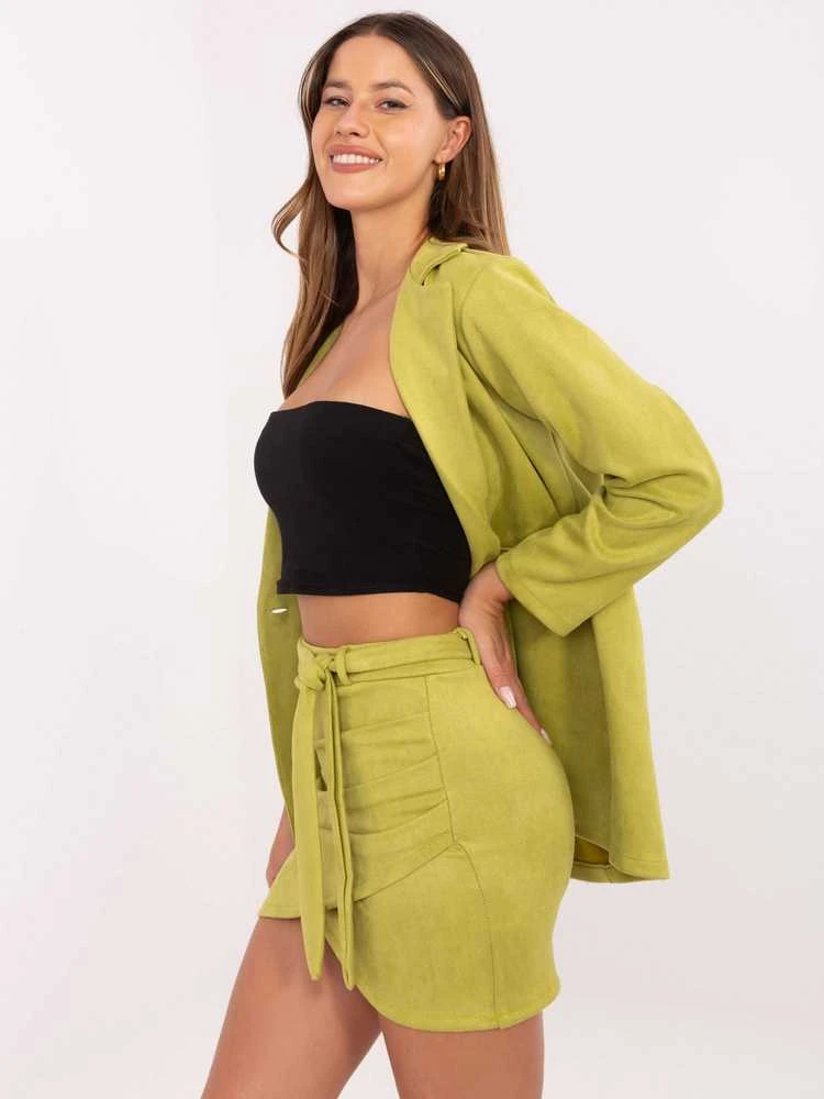 Italy Moda Spódnica-DHJ-SD-15680.28X-lime