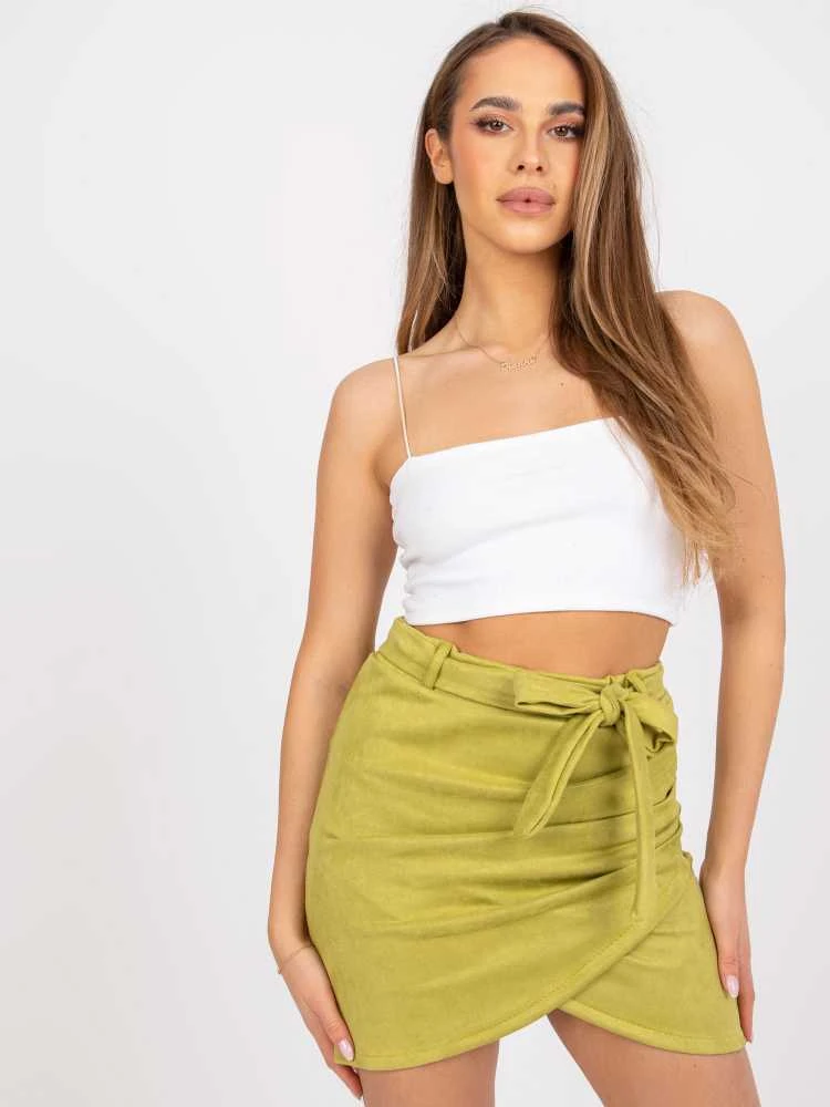 Italy Moda Spódnica-DHJ-SD-15680.28X-lime