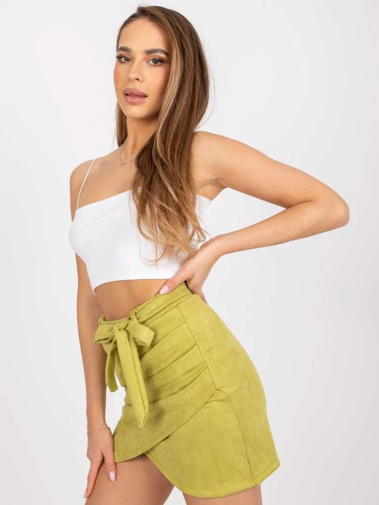 Italy Moda Spódnica-DHJ-SD-15680.28X-lime