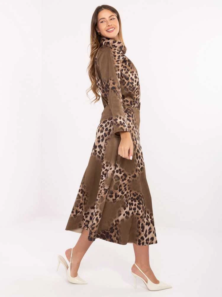 Italy Moda Spódnica-IT-SD-18951-4.06-khaki