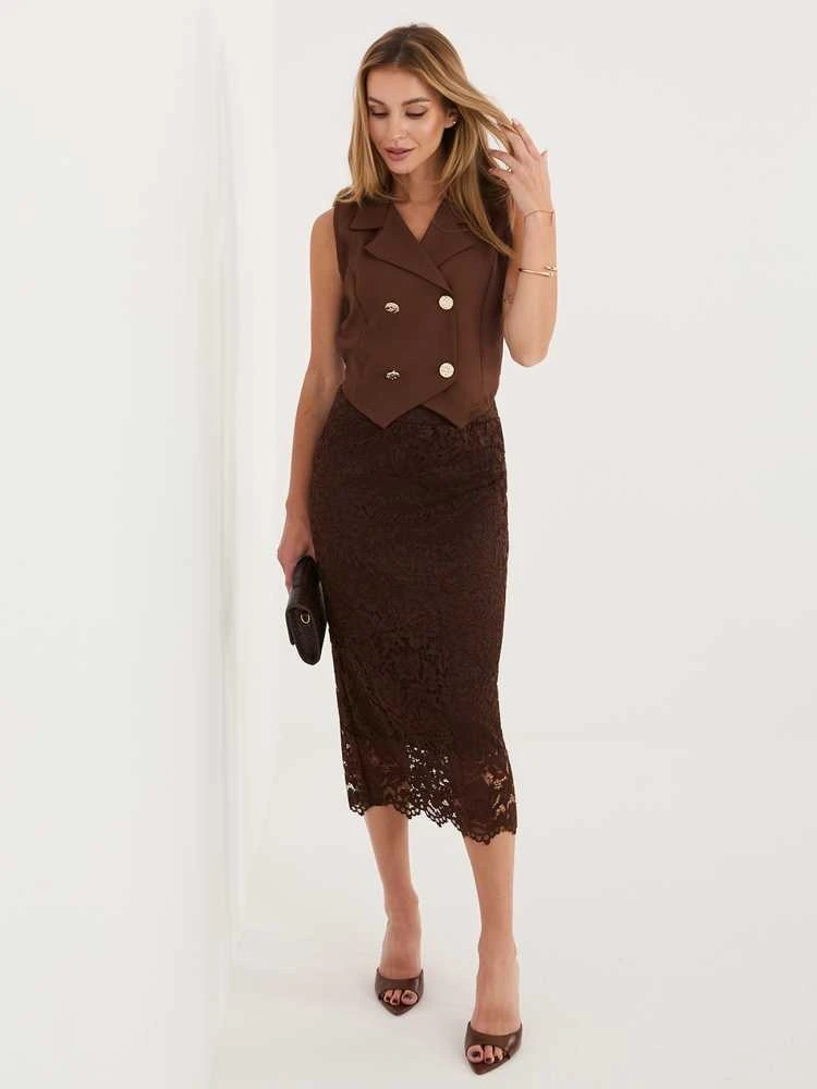 Italy Moda Spódnica-IT-SD-21852.15-ruda