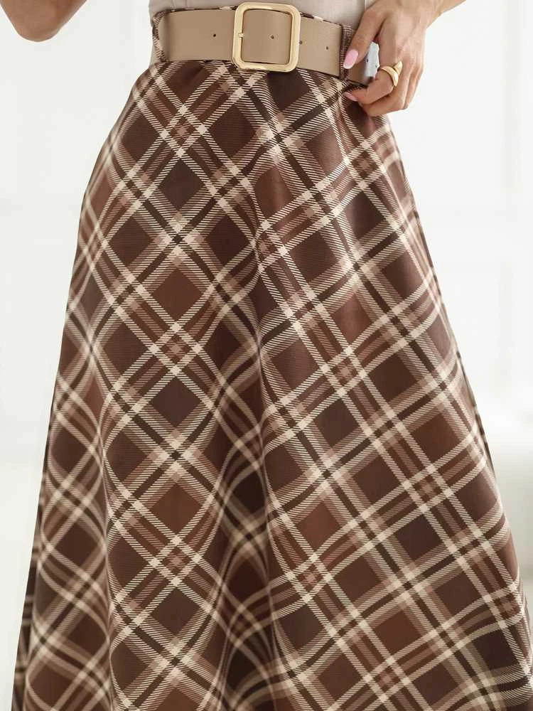 Italy Moda Spódnica-IT-SD-23296-2.06-ruda