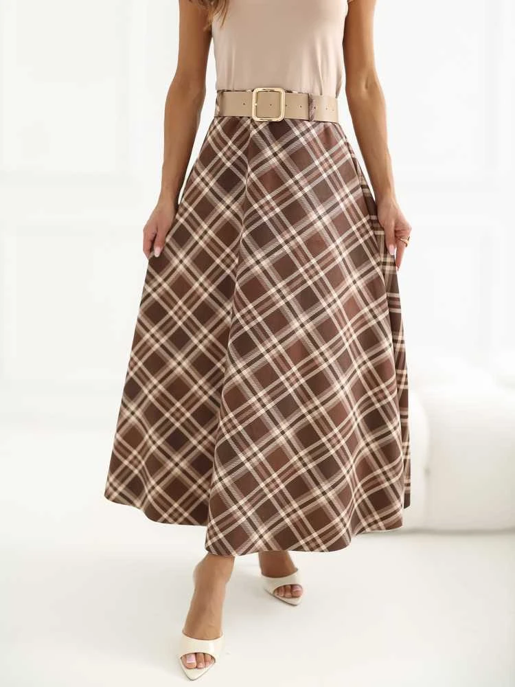 Italy Moda Spódnica-IT-SD-23296-2.06-ruda