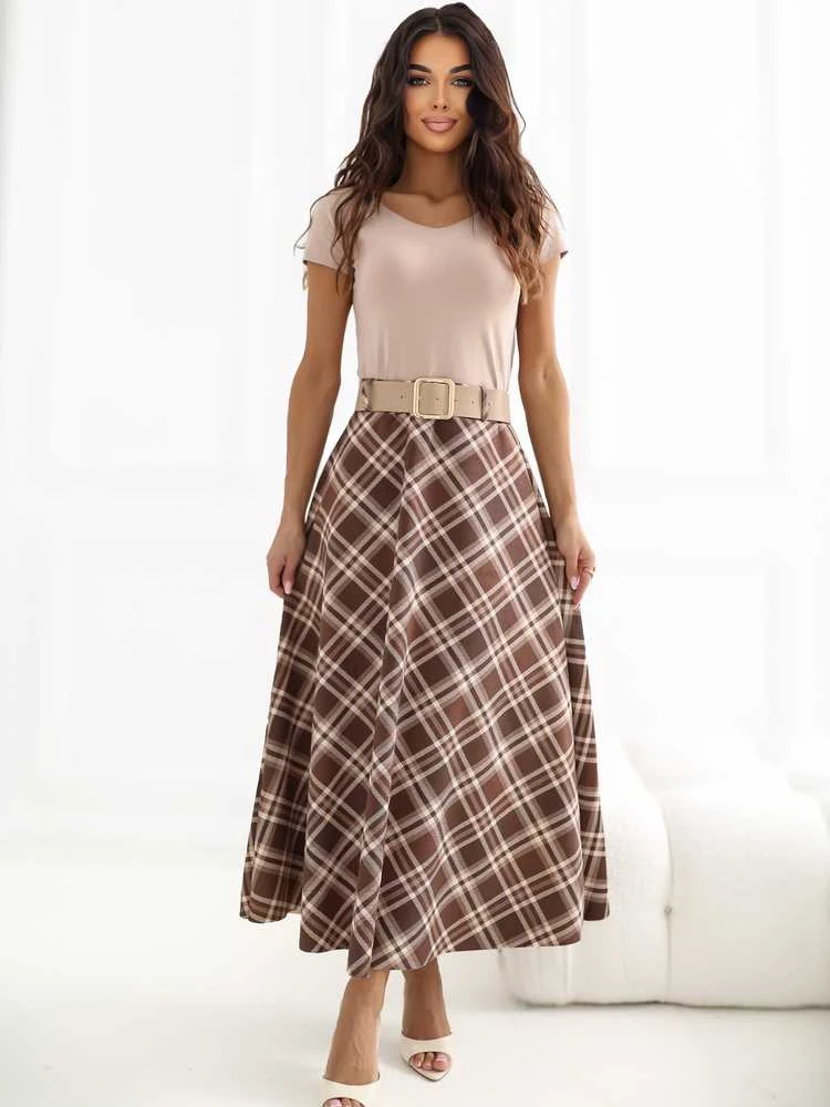 Italy Moda Spódnica-IT-SD-23296-2.06-ruda