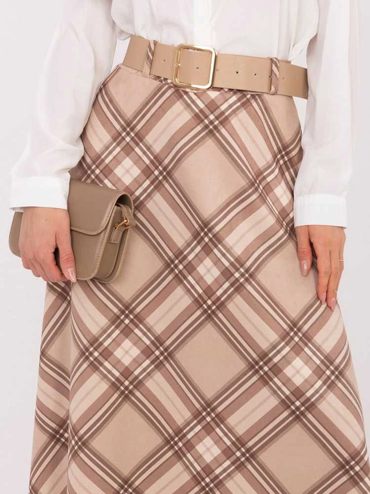 Italy Moda Spódnica-IT-SD-23296.84-smėlio spalva