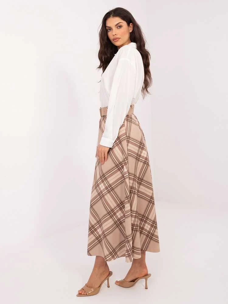 Italy Moda Spódnica-IT-SD-23296.84-smėlio spalva