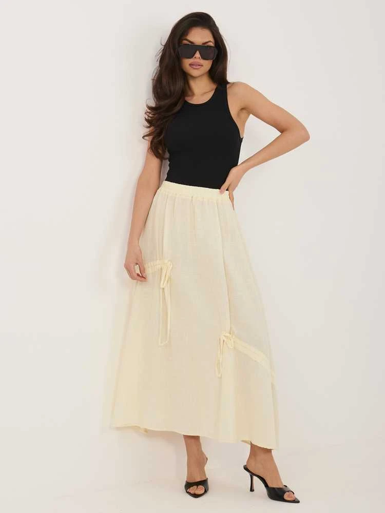 Italy Moda Spódnica-IT-SD-3061.68-jasny geltona