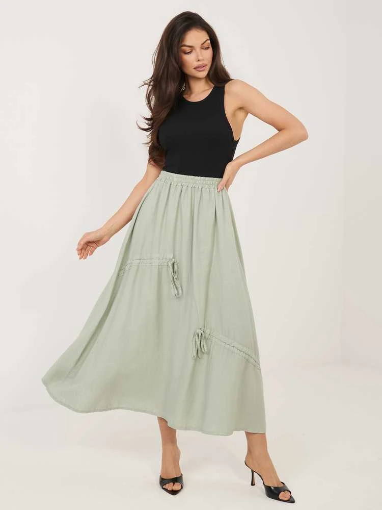 Italy Moda Spódnica-IT-SD-3061.68-khaki