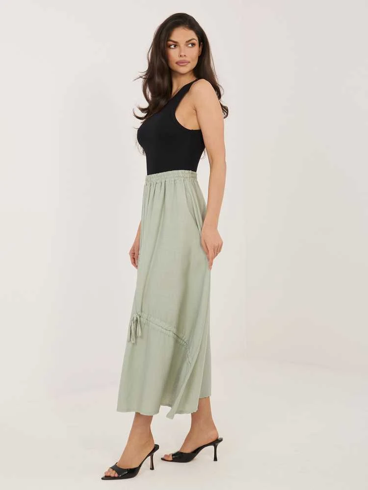 Italy Moda Spódnica-IT-SD-3061.68-khaki