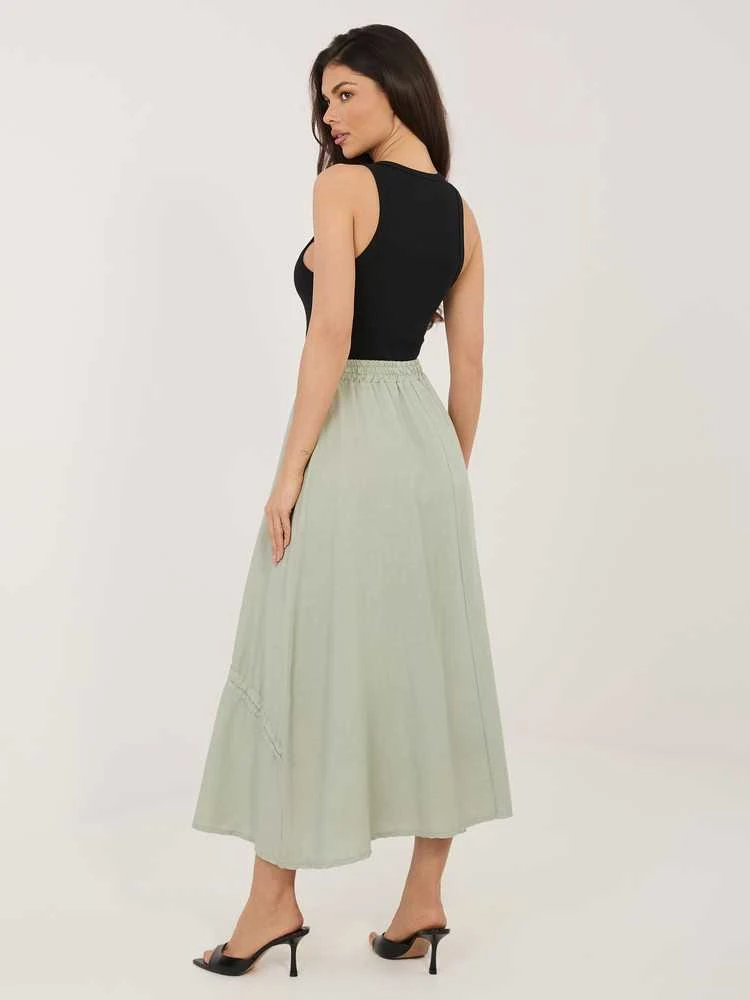 Italy Moda Spódnica-IT-SD-3061.68-khaki